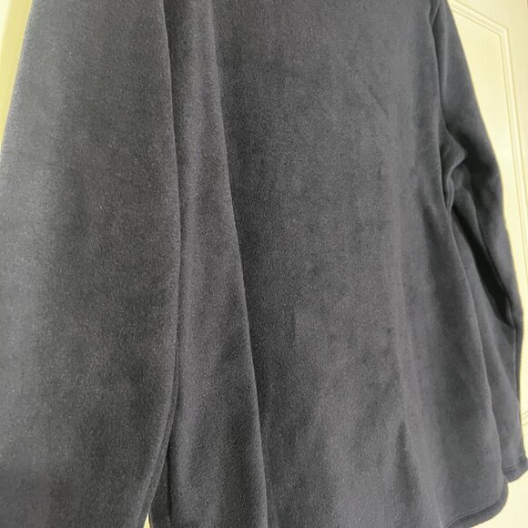 Talbots Fleece Mockneck Sweater Navy Blue Size Medium Cozy Warm NWT - Picture 7 of 10